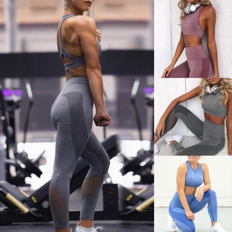 Ensemble de Sport Sculptant Sans Coutures – Brassière & Legging