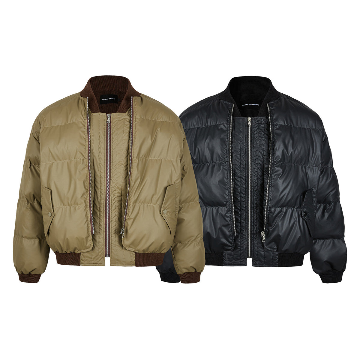 Doudoune Matelassée Homme Oversize à Multizips – Veste Chaude Streetwear