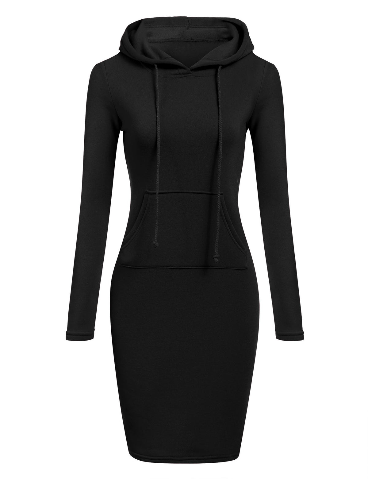 Robe Sweat à Capuche Longue Femme – Coupe Ajustée, Mélange Coton & Style Streetwear Chic
