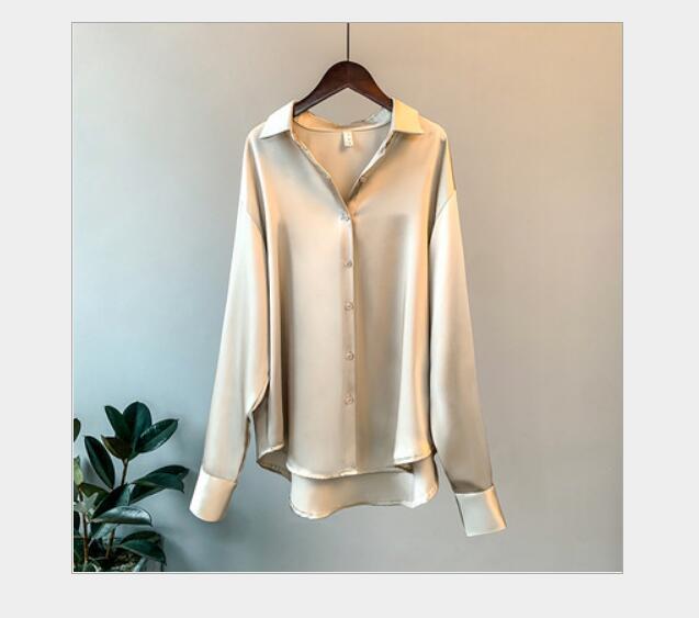 Chemisier Vintage Oversize Femme – Boutonné, Fluide & Style Rétro Chic – Collection Automne