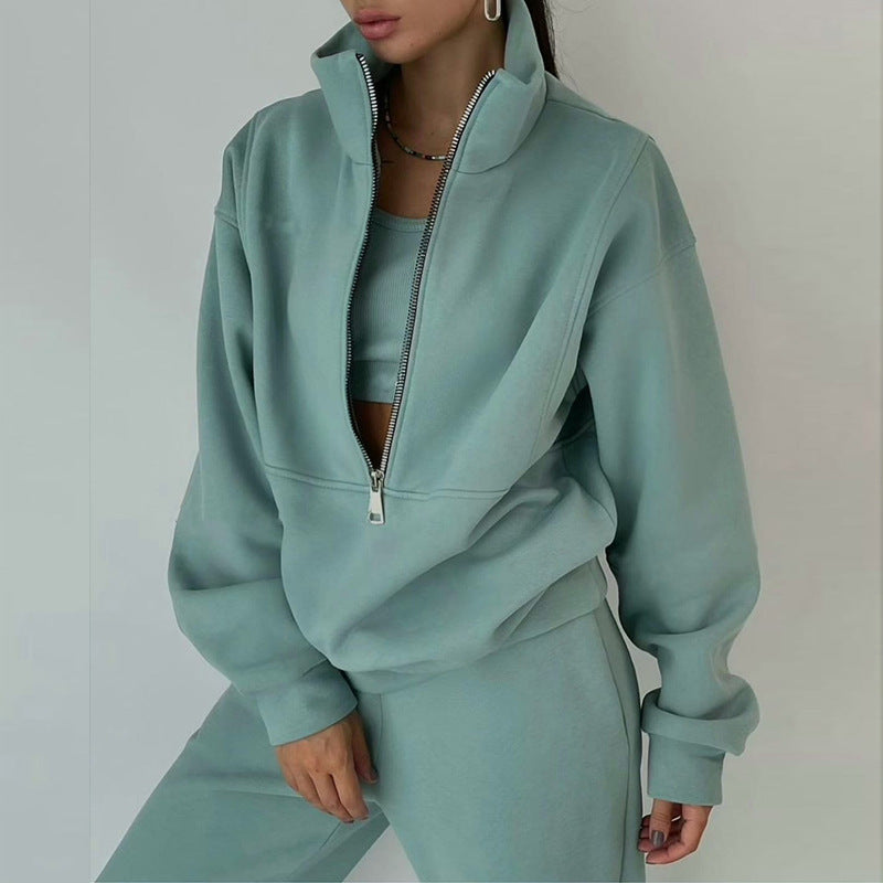 Ensemble de Survêtement Chic & Décontracté – Sweat zippé & Pantalon