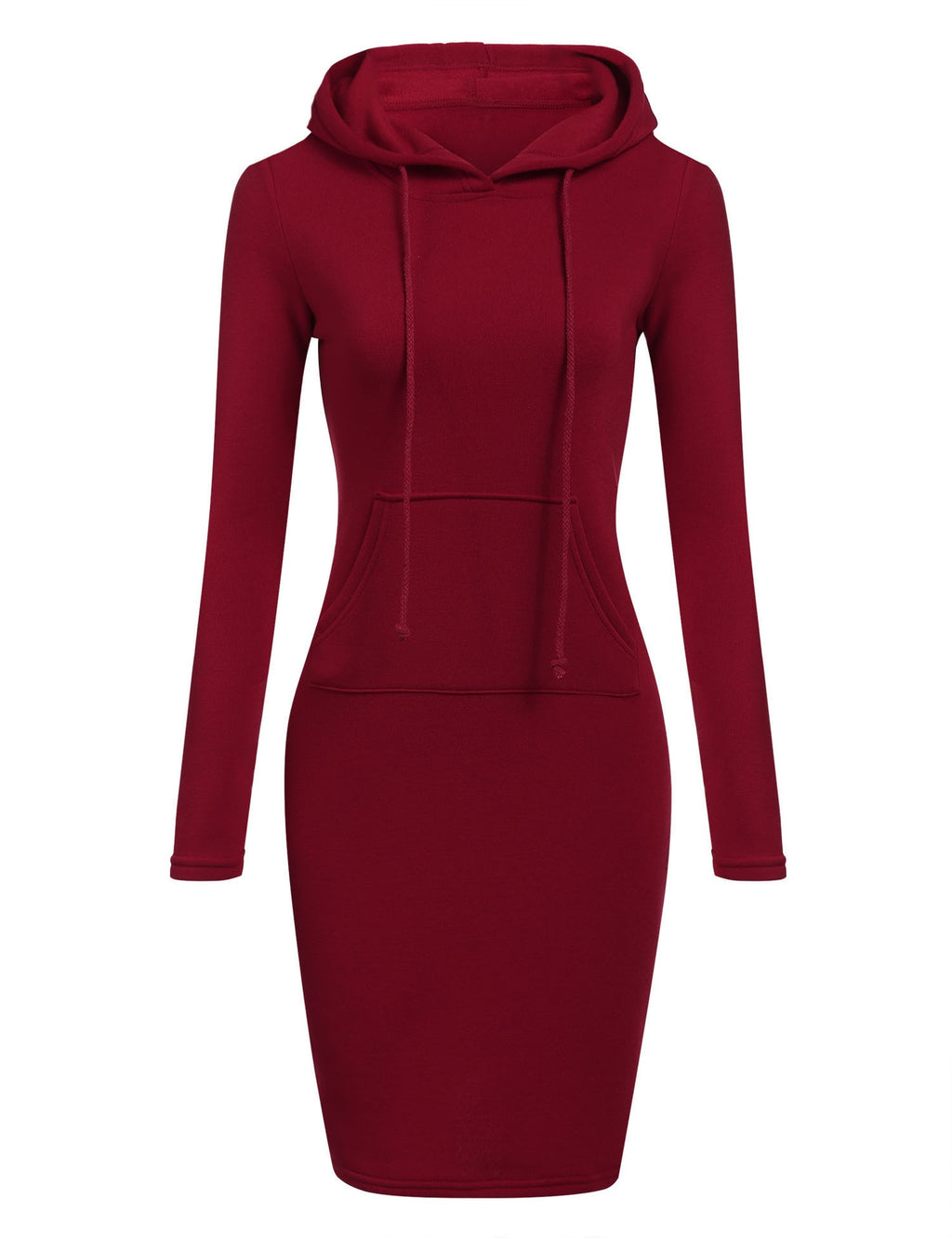 Robe Sweat à Capuche Longue Femme – Coupe Ajustée, Mélange Coton & Style Streetwear Chic