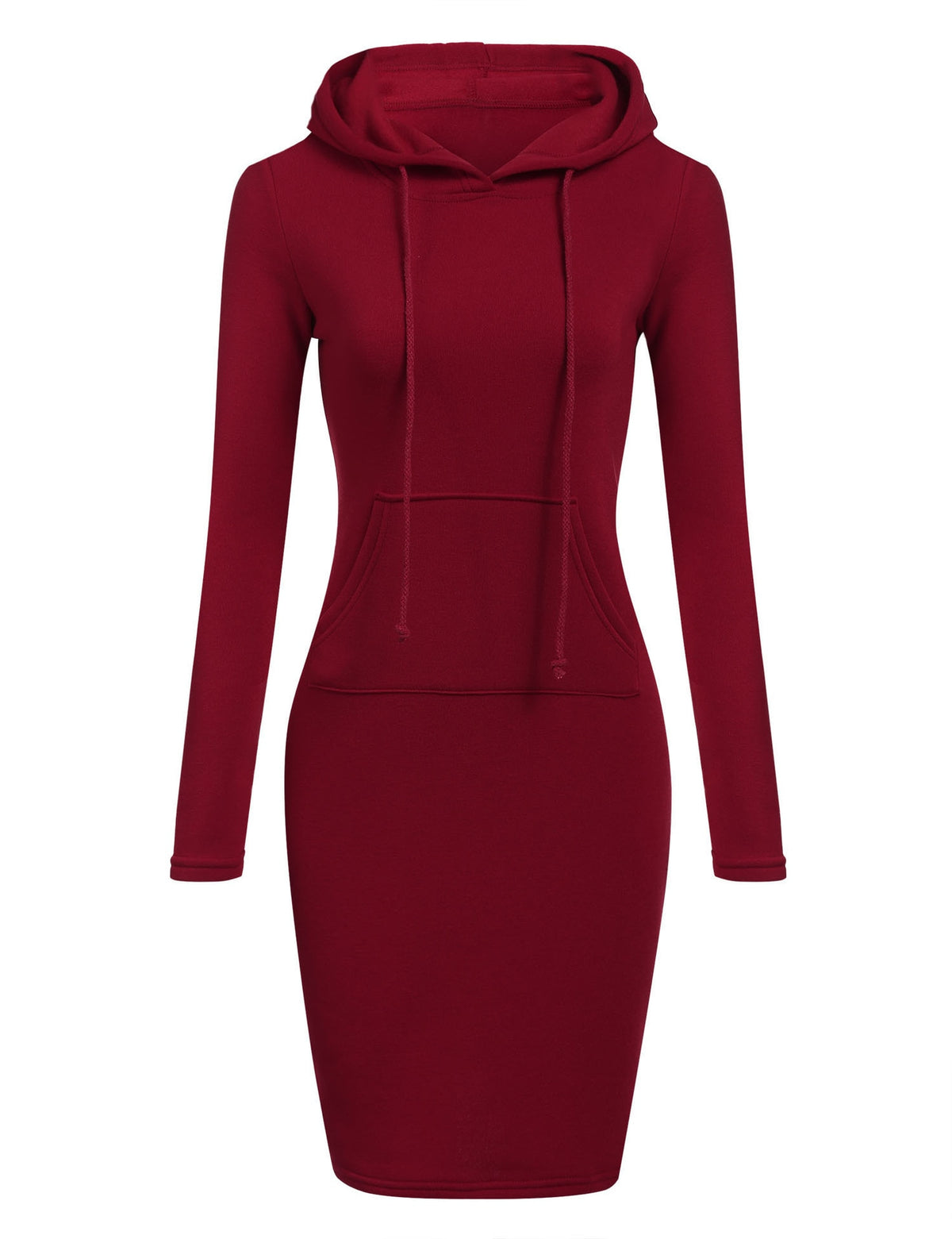 Robe Sweat à Capuche Longue Femme – Coupe Ajustée, Mélange Coton & Style Streetwear Chic
