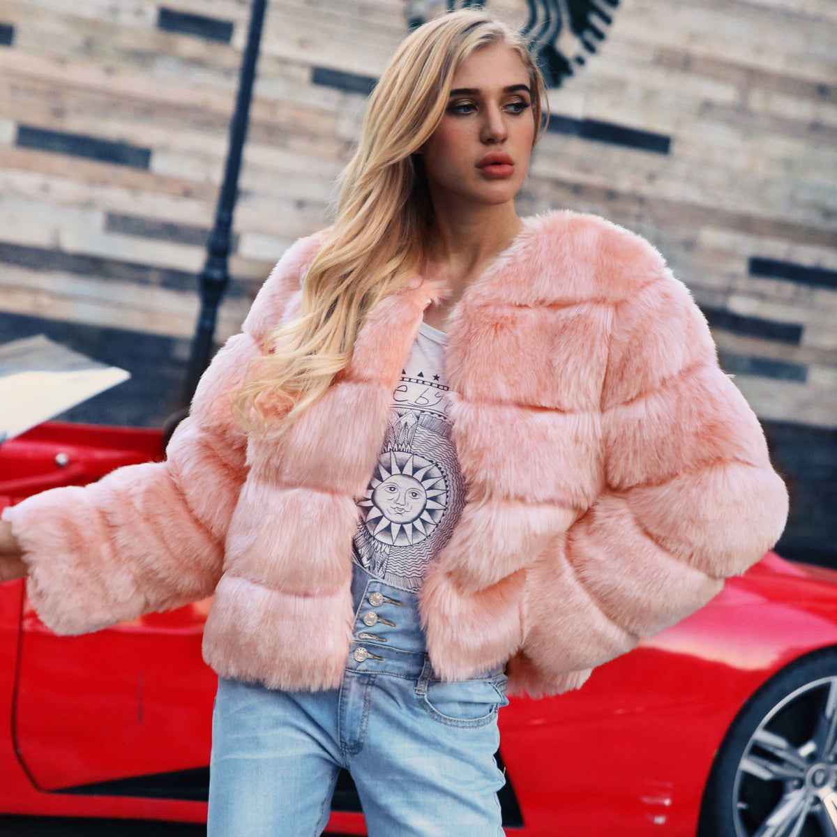 Manteau Femme en Fausse Fourrure – Style Streetwear & Chic Rétro