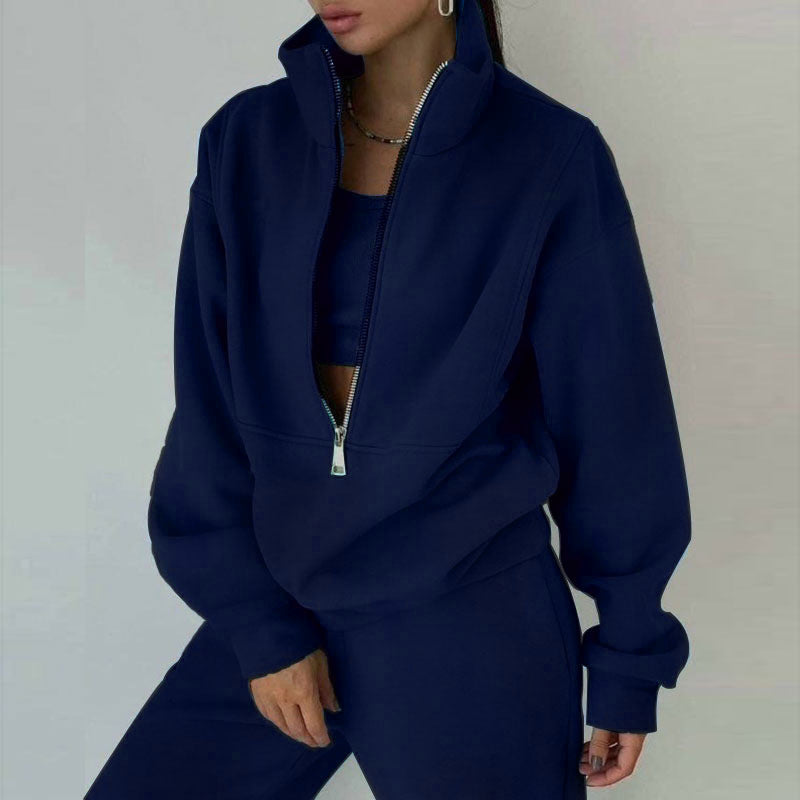 Ensemble de Survêtement Chic & Décontracté – Sweat zippé & Pantalon