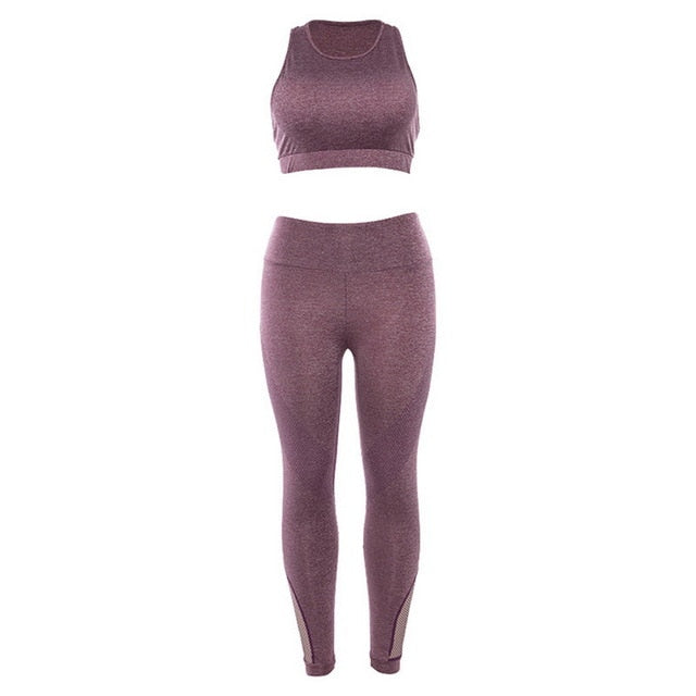 Ensemble de Sport Sculptant Sans Coutures – Brassière & Legging