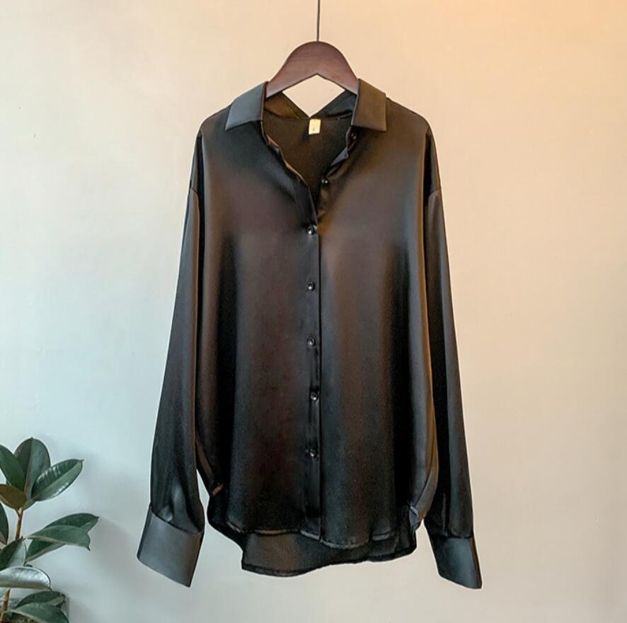 Chemisier Vintage Oversize Femme – Boutonné, Fluide & Style Rétro Chic – Collection Automne