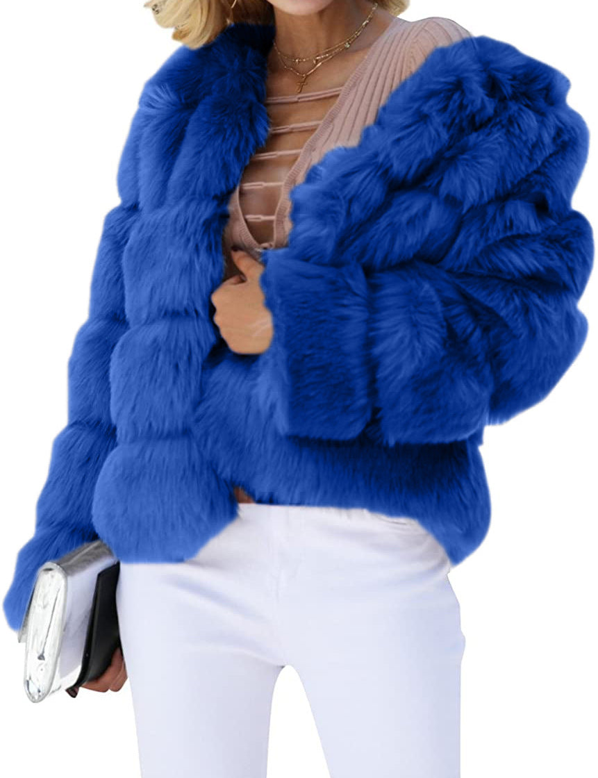 Manteau Femme en Fausse Fourrure – Style Streetwear & Chic Rétro