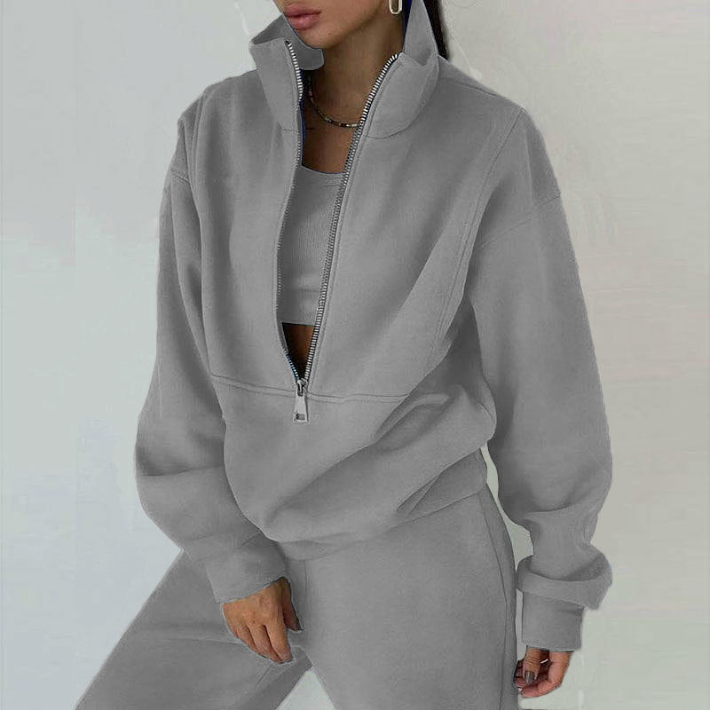 Ensemble de Survêtement Chic & Décontracté – Sweat zippé & Pantalon