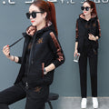 Ensemble Sportwear Chic 3 Pièces : Sweat, Gilet Sans Manches & Pantalon