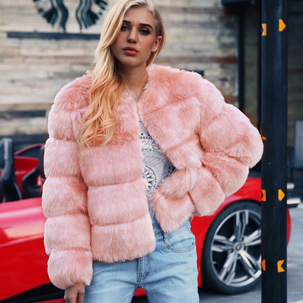 Manteau Femme en Fausse Fourrure – Style Streetwear & Chic Rétro