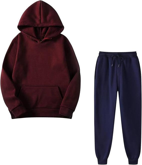 Ensemble de Survêtement Homme 2 Pièces – Sweat à Capuche & Jogging Casual