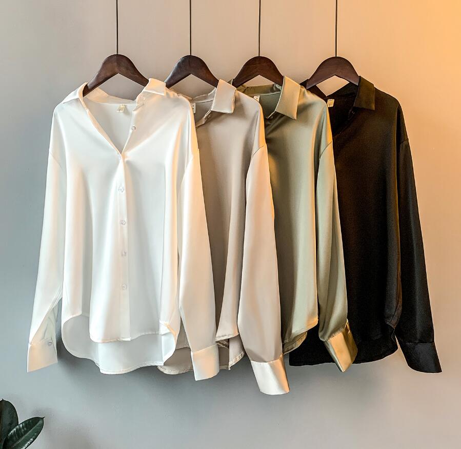 Chemisier Vintage Oversize Femme – Boutonné, Fluide & Style Rétro Chic – Collection Automne