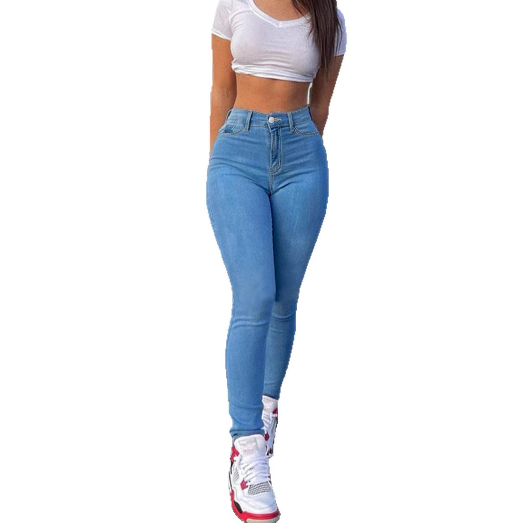Jean Skinny Taille Haute Ultra-Stretch – Coupe Sculptante & Confort Absolu