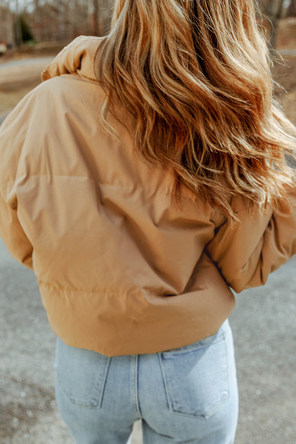 Doudoune Courte Marron – Collection Hiver Chaud & Style